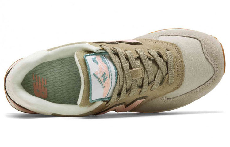 (WMNS) New Balance 574 Series Metallic Patch Sneakers Brown WL574MLA