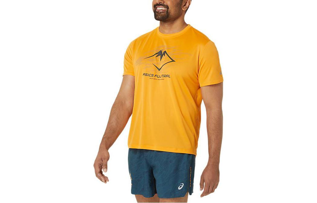 ASICS Fujitrail Logo T-shirt 'Yellow' 2011C981-800