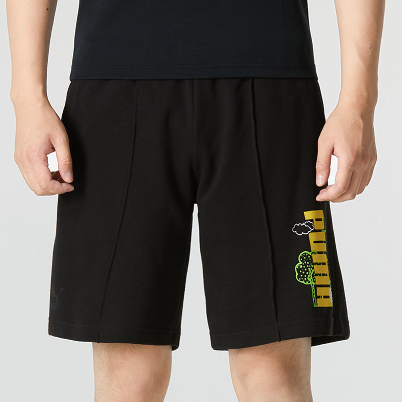 PUMA Logo Nature Shorts 'Black' 538777-01