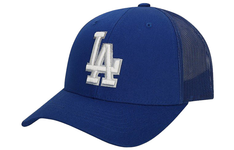 MLB Los Angeles Dodgers Alphabet Embroidered Hollow Out Baseball Cap Navy Blue 32CP75011