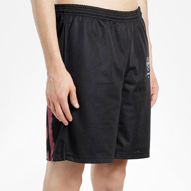 Off-White C/O Virgil Abloh Men'S Black Diag Stencil Mesh Shorts OMCI005R191010151028