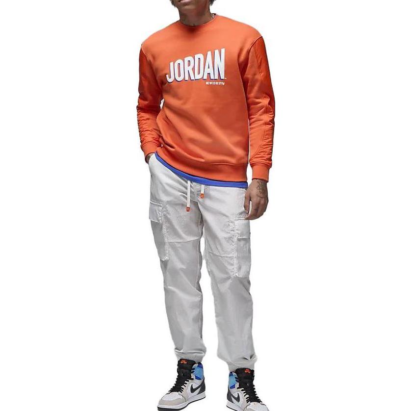 Air Jordan Flight MVP Crew-neck Sweatshirt 'Rush Orange White' DV7588-817