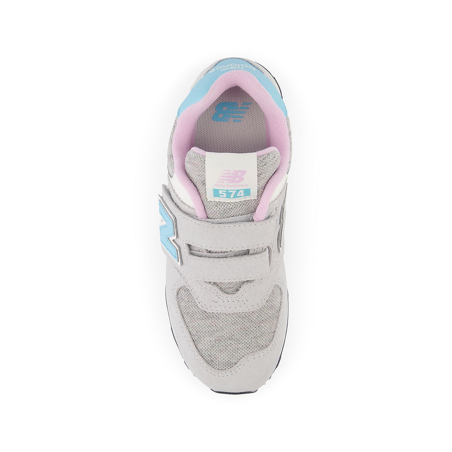 (PS) New Balance 574 Hook & Loop 'Brighton Grey Summer Aqua' PV574NB1