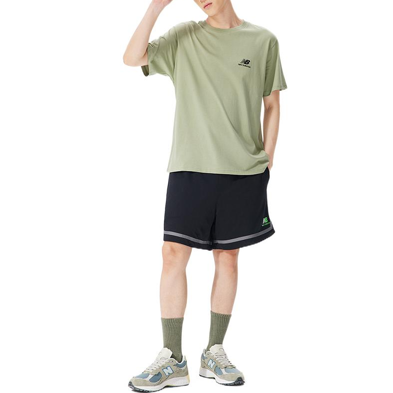 New Balance Graphic Print Tee Asia Sizing 'Green' AMT22366-DRA