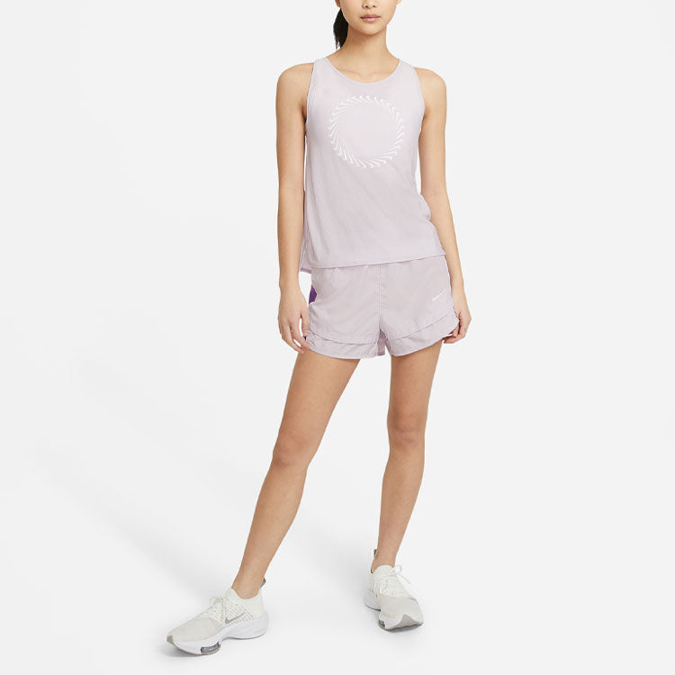 (WMNS) Nike AS W NK ICON CLASH Miler TANK ICED LILAC CZ9605-576