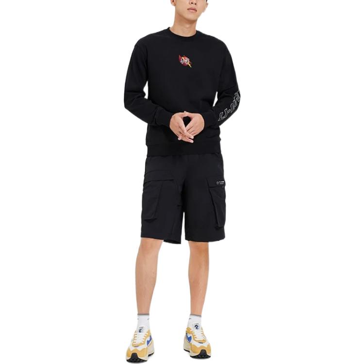 Li-Ning Lifestyle Sportswear Pullover 'Black' AWDS923-3