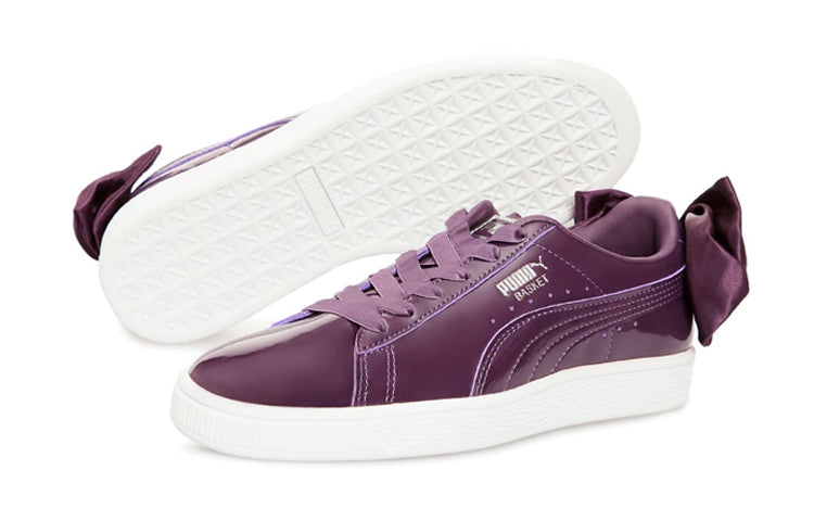 (GS) PUMA Basket Bow Glam Leisure 'Purple' 368224-02