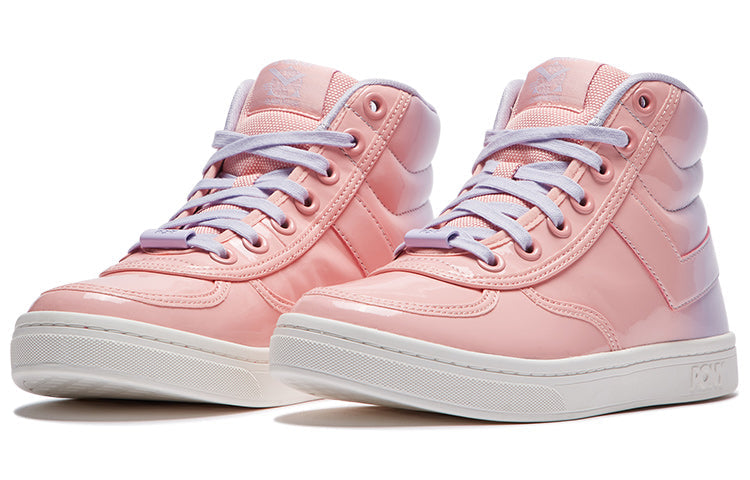 (WMNS) PONY High Skateboard Shoes Pink/Red 01W1SL01PK