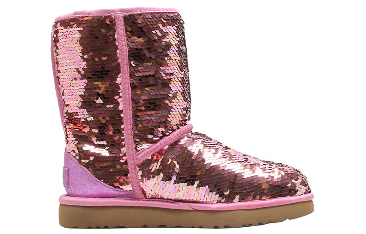 (WMNS) UGG Classic Short Sequin 'Pink' 1094982-PINK