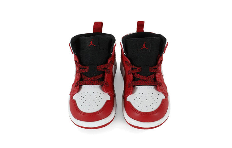 (TD) Air Jordan 1 Mid 'Red' 640735-605
