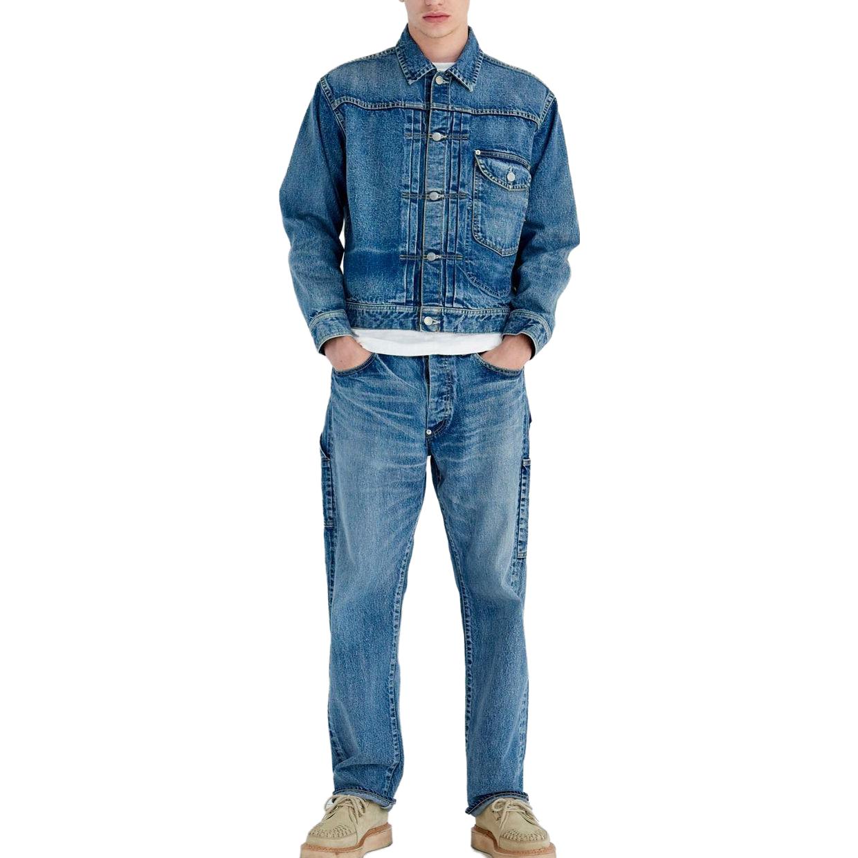 HUMAN MADE Denim Work Jacket 'Indigo' HM26JK008
