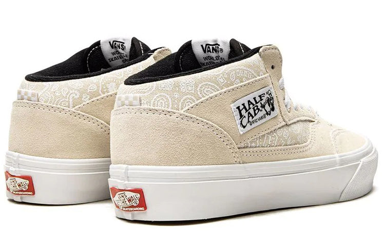 Vans Unisex Half Cab '92 Sneakers Multi-color 'Cream White Black' VN0A5KYA670