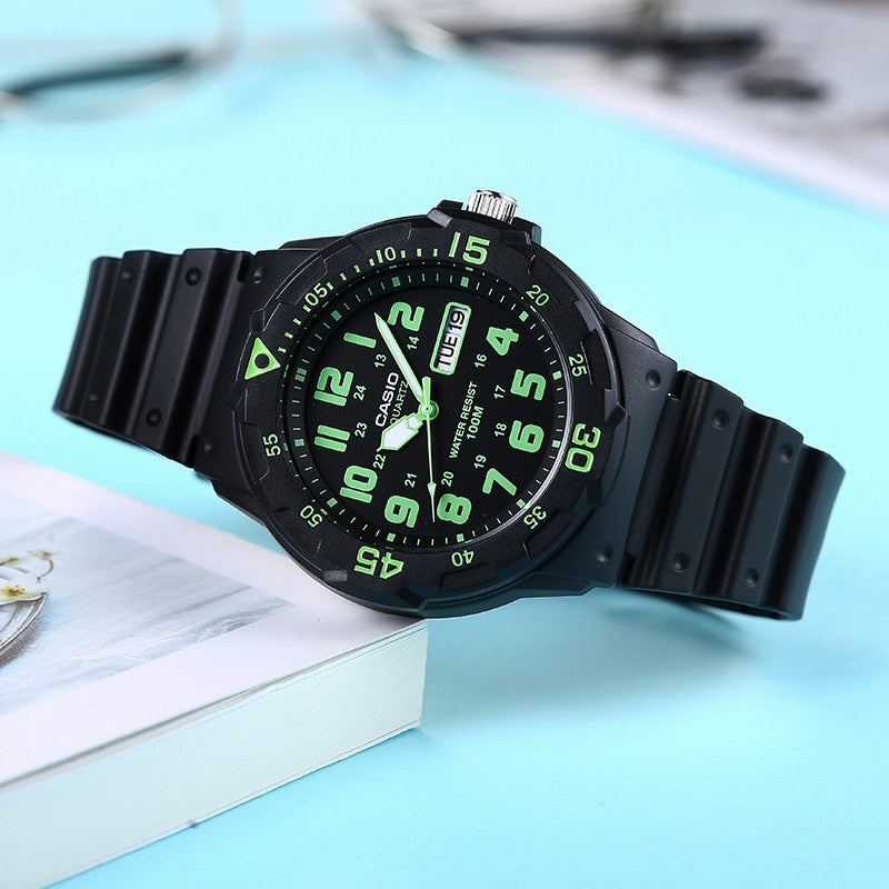 CASIO Waterproof Sports Mens Black Analog MRW-200H-3B