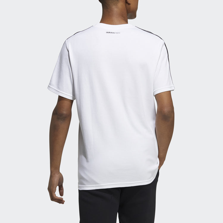 adidas neo M Artist Ss Tee Series Cartoon Printing Sports Round Neck Short Sleeve White GS2576