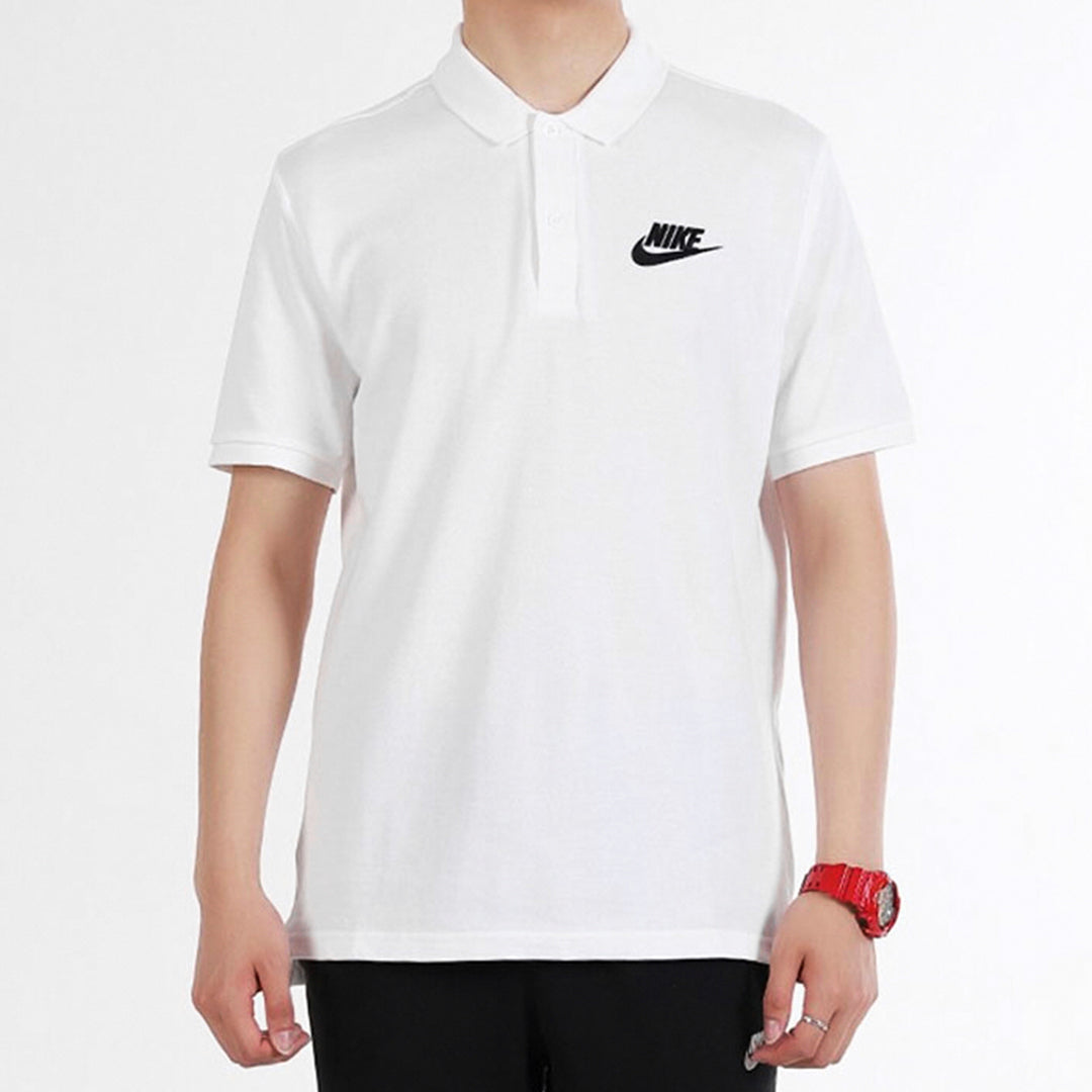 Nike Casual Sports Short Sleeve Polo Shirt White 909747-100
