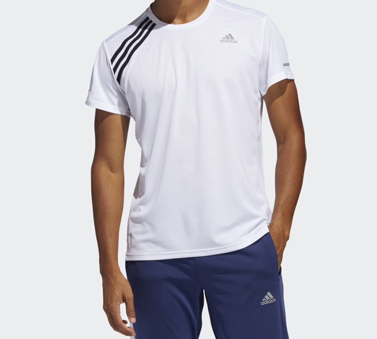 adidas Run It 3-Stripes Tee 'White' FK1592