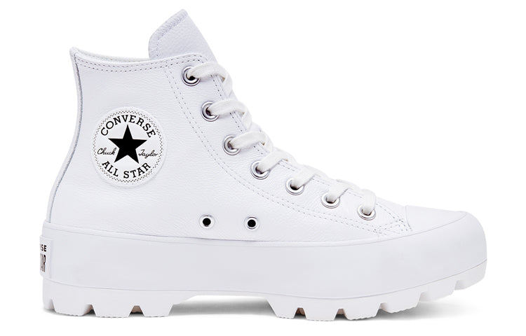 (WMNS) Converse Chuck Taylor All Star Lugged Leather High 'White' 567165C
