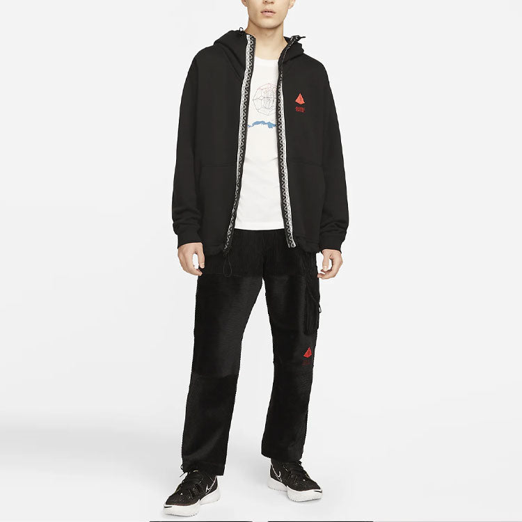 Men's Nike Corduroy Cargo Casual Straight Long Pants/Trousers Black DA6686-010