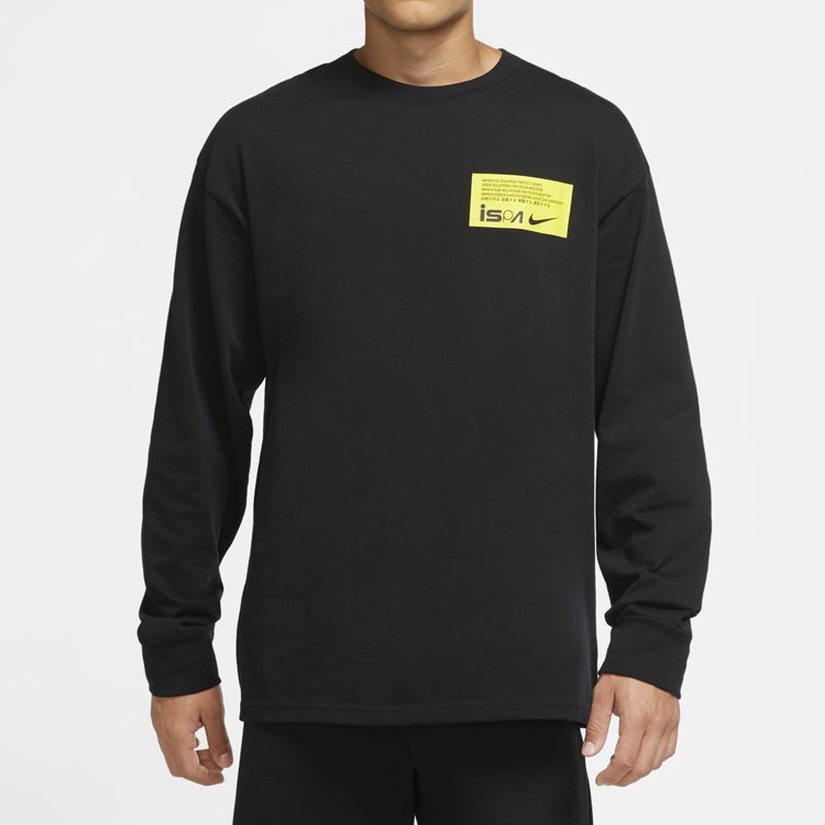 Nike ISPA Long-Sleeve T-Shirt 'Black Opti Yellow' CW7328-010