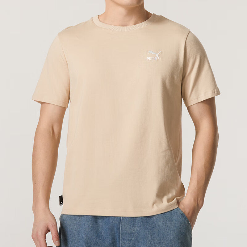 PUMA Logo Sports T-shirt 'Khaki' 630353-91
