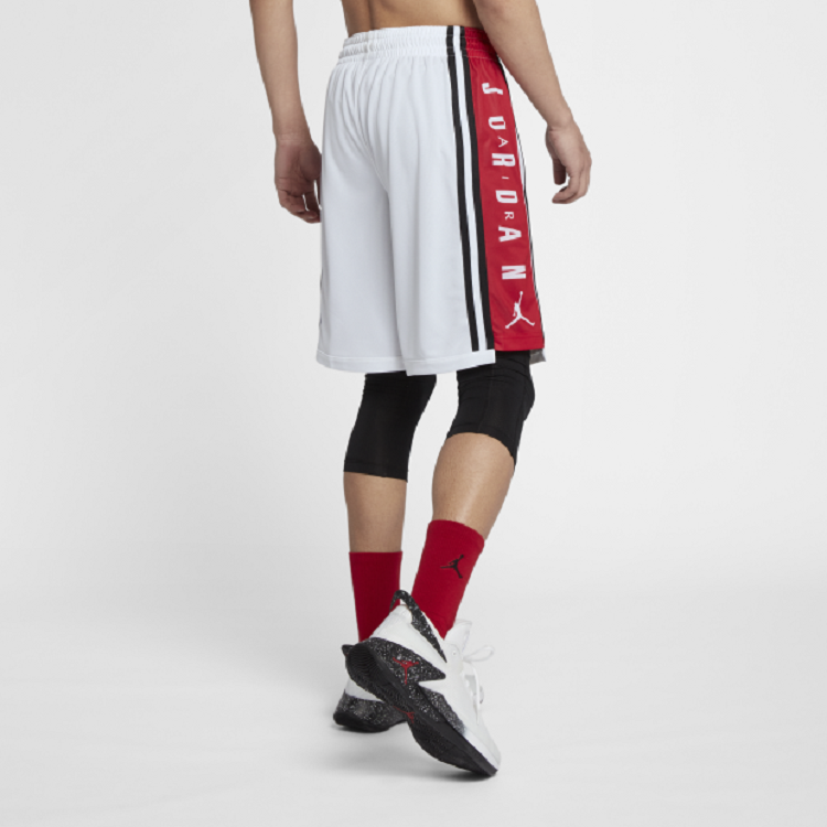 Air Jordan HBR Quick Dry Breathable Basketball Shorts White BQ8393-100