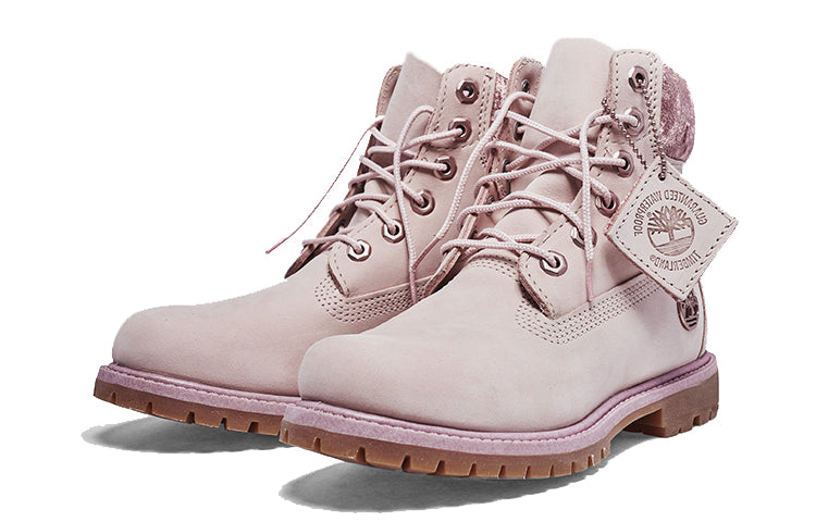 (WMNS) Timberland Premium 6 Inch Waterproof Lt 'Pink Nubuck Velvet' A24K6