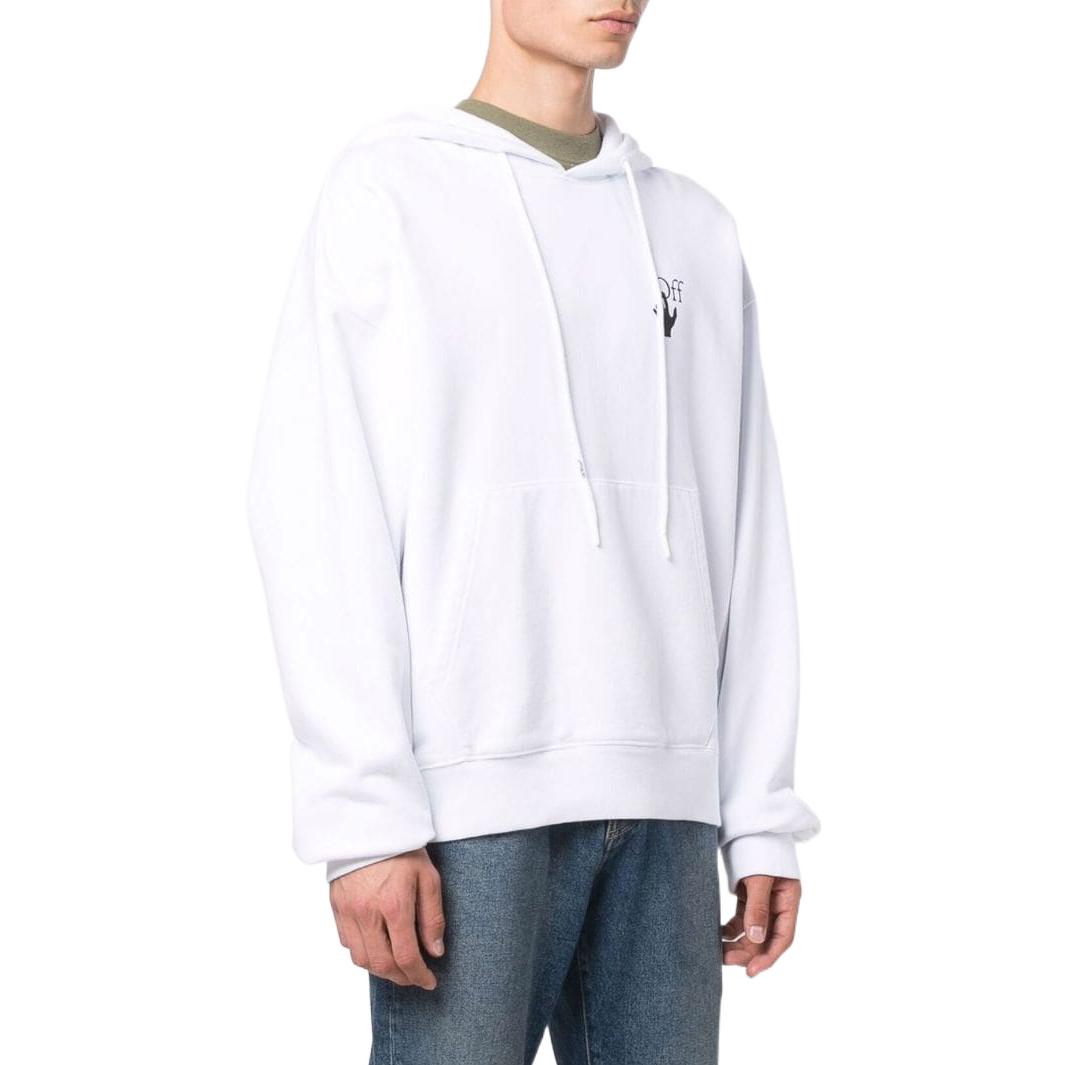 Men's Off-White SS22 Solid Color Printing Long Sleeves Version White OMBB037F21FLE00901840184