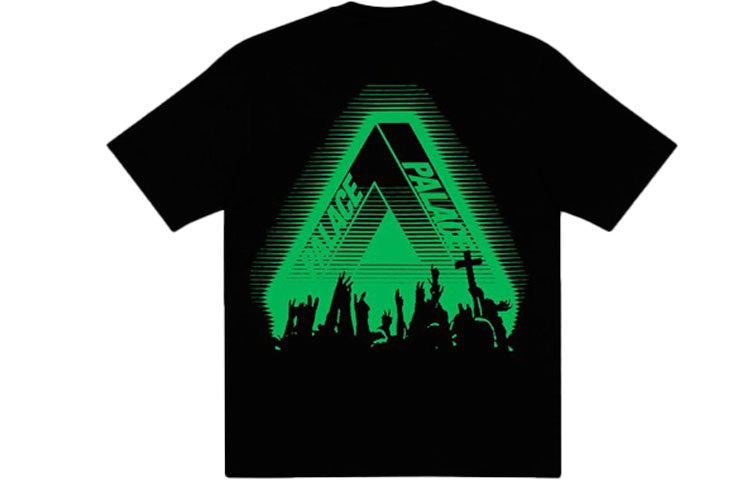 PALACE Tri-Cult Tee limited Triangle Printing Short Sleeve Unisex Black P19TS334