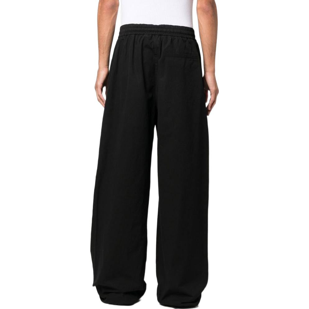 Men's Off-White SS22 Solid Color Straight Casual Pants/Trousers Loose Fit Black OMCA241F22FAB00110101010