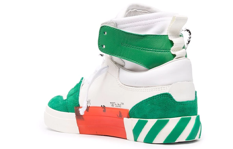 Off-White Vulcanized High-Top 'Green White' OMIA225F21LEA0010155