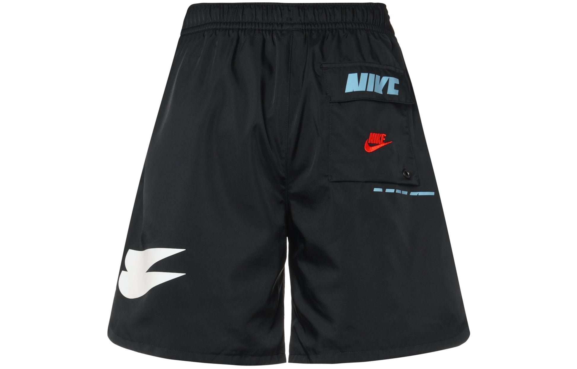 Nike Sportswear Large Logo Woven Lacing Athleisure Casual Sports Shorts Black DM6880-010