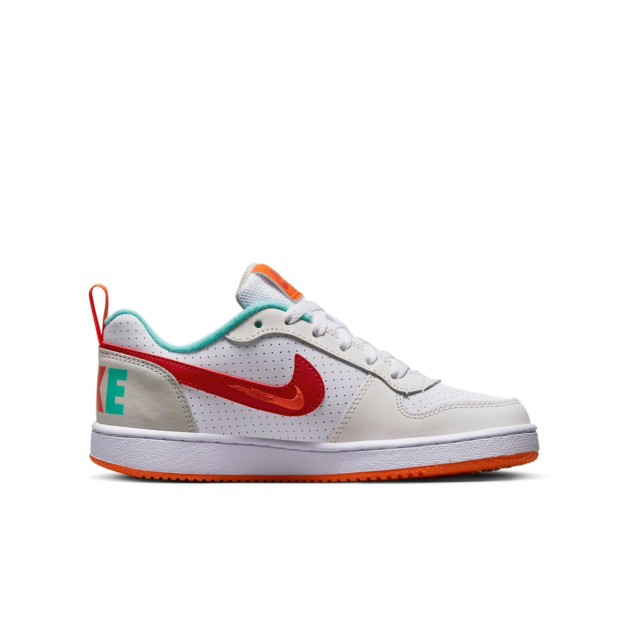 (GS) Nike Court Borough Low 2 'Summit White University Red' FD4635-161