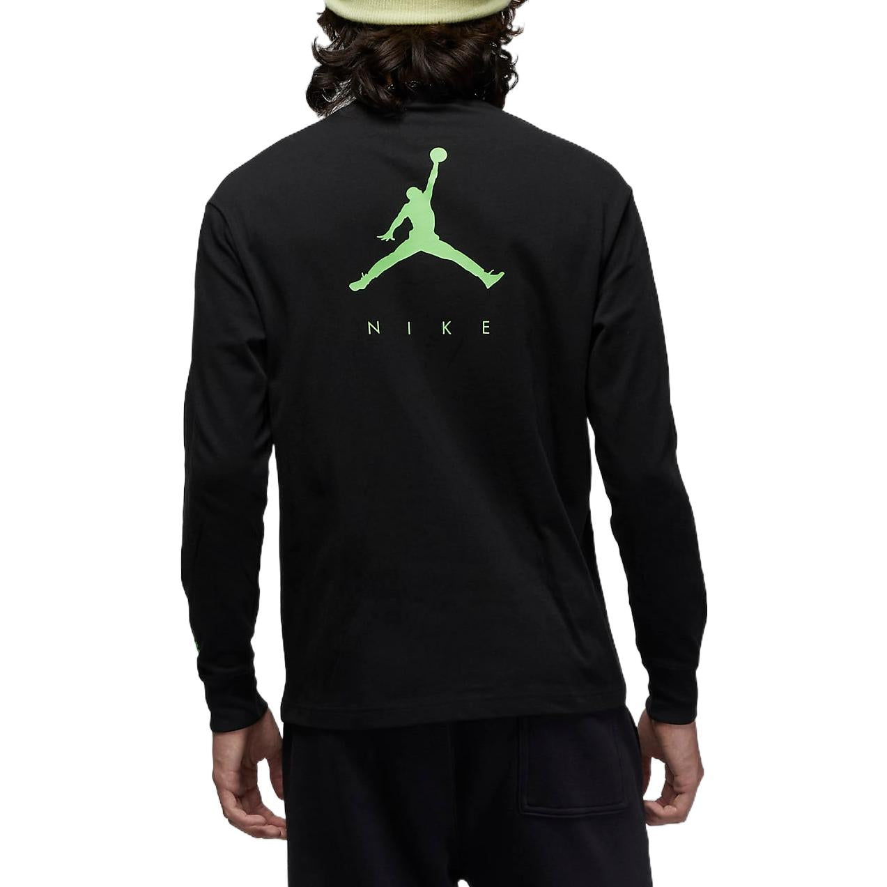 Air Jordan Flight MVP Long Sleeve T-shirt 'Black Green' DX2180-010