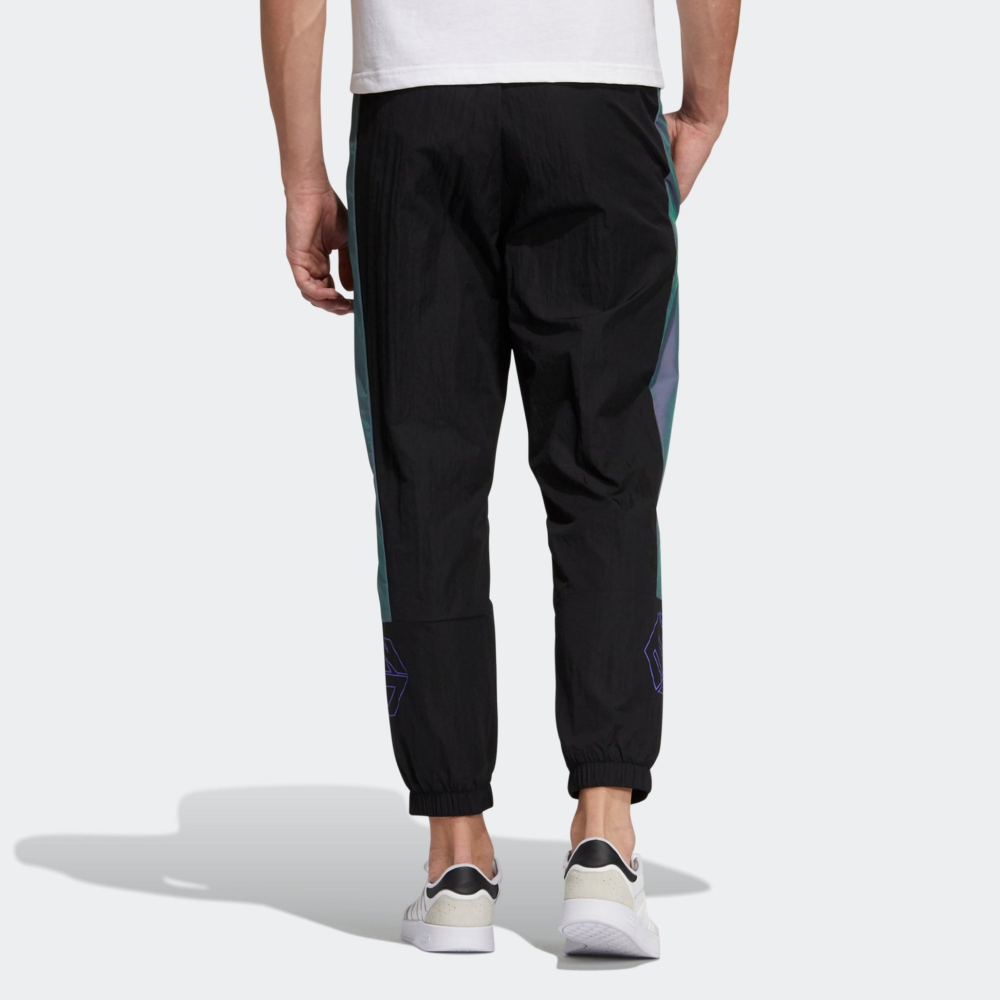 Men's adidas neo Sw Wvn Tp Contrasting Colors Bundle Feet Sports Pants/Trousers/Joggers Black H45186