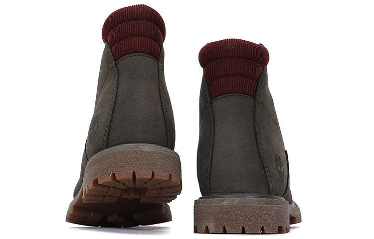 (WMNS) Timberland Waterville 6 Inch Boot 'Dark Green Nubuck' A2DWFA58
