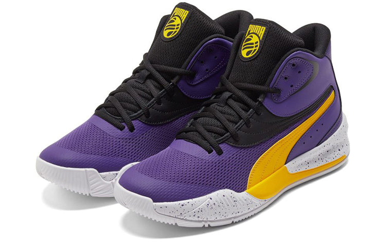 PUMA Triple Mid Splatter 'Prism Violet Spectra Yellow' 377570-01