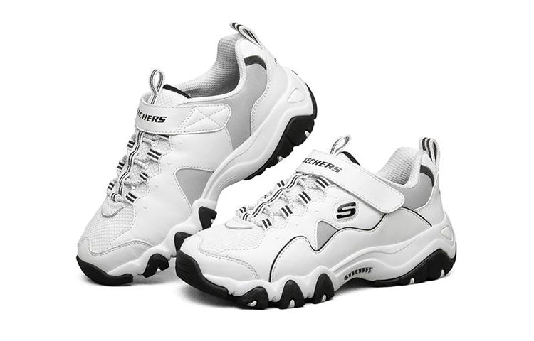 (GS) Skechers D lites 2.0 Casual Running Shoes KIDS White 660075L-WBK