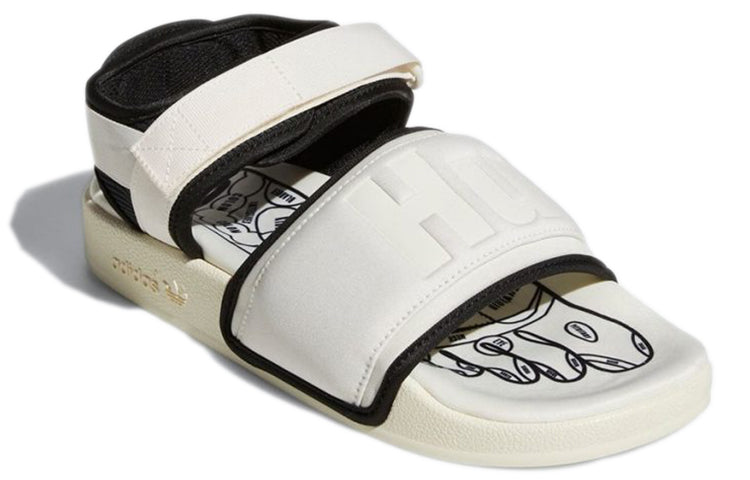 adidas x Pharrell Adilette 2.0 'White Black' GZ1891