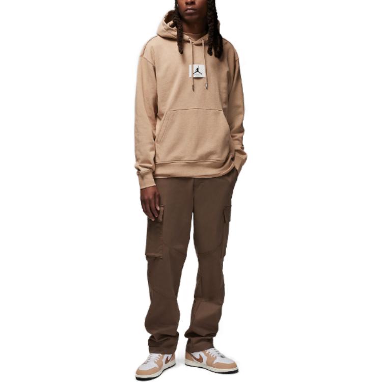 Air Jordan Flight Fleece Pullover Hoodie 'Hemp Heather Sail' DQ7338-201