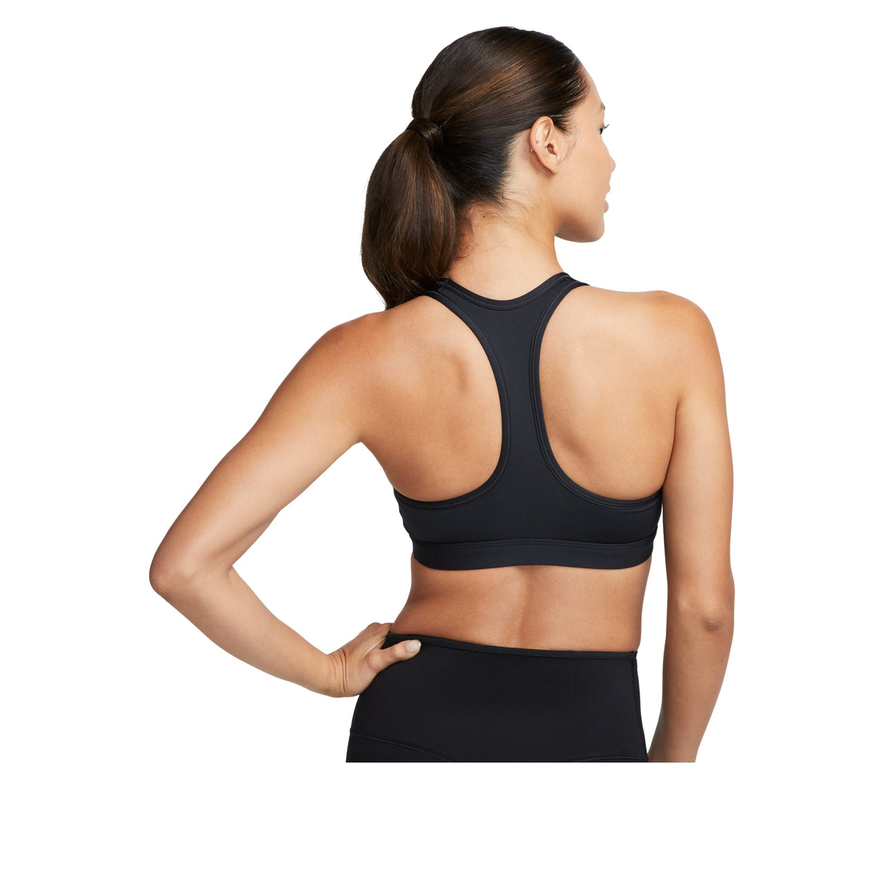 (WMNS) Nike Swoosh Medium Support Dri-FIT Bra 'Black' DX6822-010