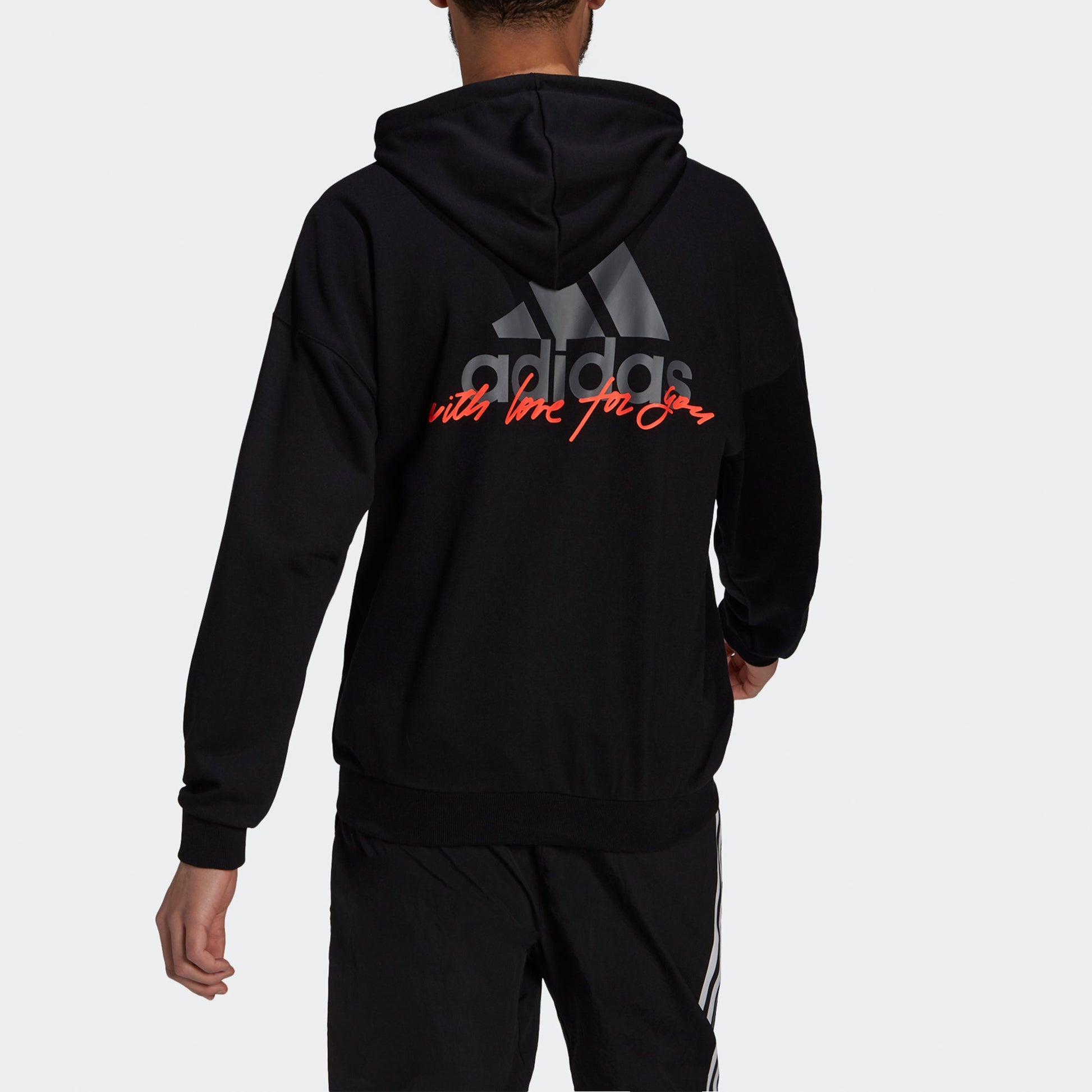 Men's adidas Back Logo Printing Sports Black H61133