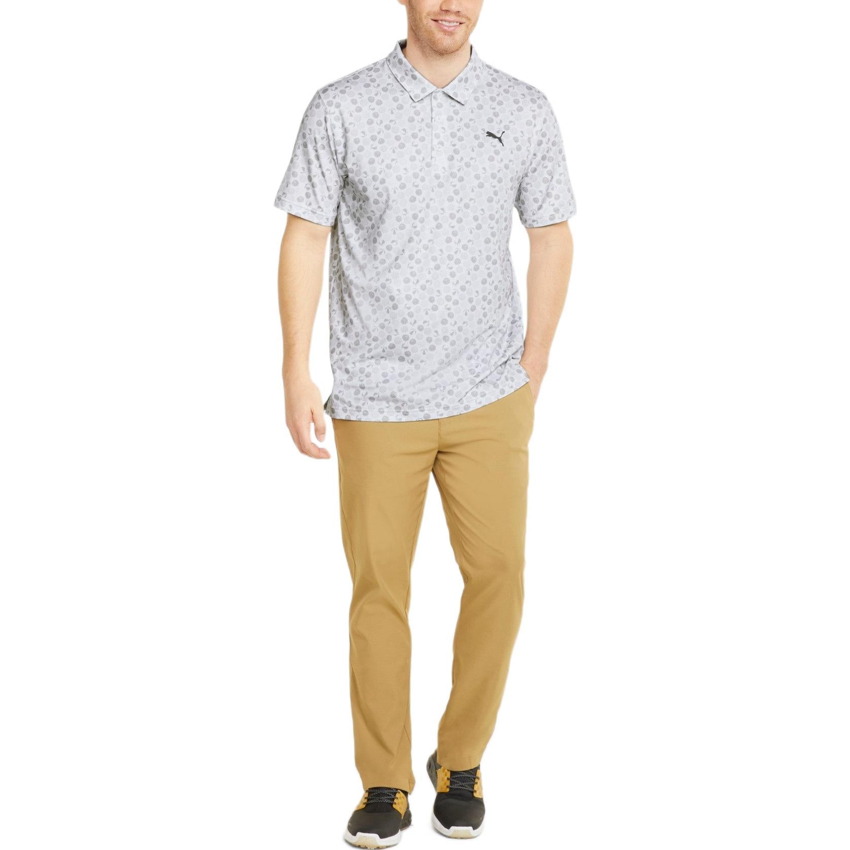PUMA Mattr Beach Trip Polo Shirt 'Grey' 535444-01