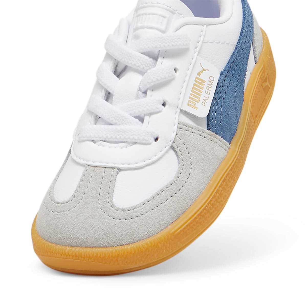 (TD) Puma Palermo Leather 'White Blue Horizon Gum' 397277-04