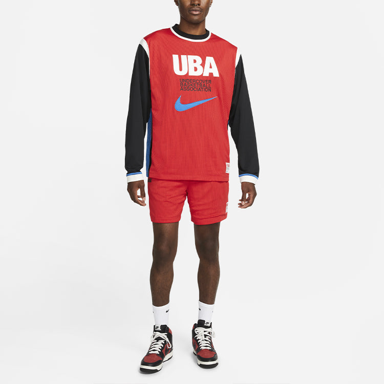 Nike Mesh Shorts Contrasting Colors Alphabet Printing Sports Basketball US Edition Red CW8012-611