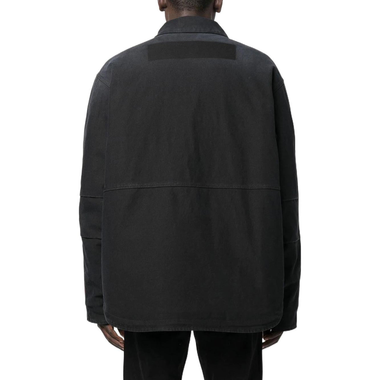 HERON PRESTON FW22 CTNMB Canvas Pockets Jacket 'Black Green' HMEA062F22FAB0011057