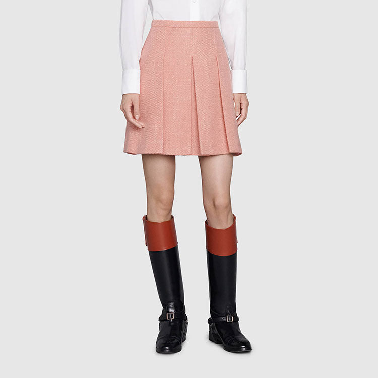 (WMNS) Gucci Light Wool Mini Skirt 'Pastel Pink' 681234-ZAHDR-5352