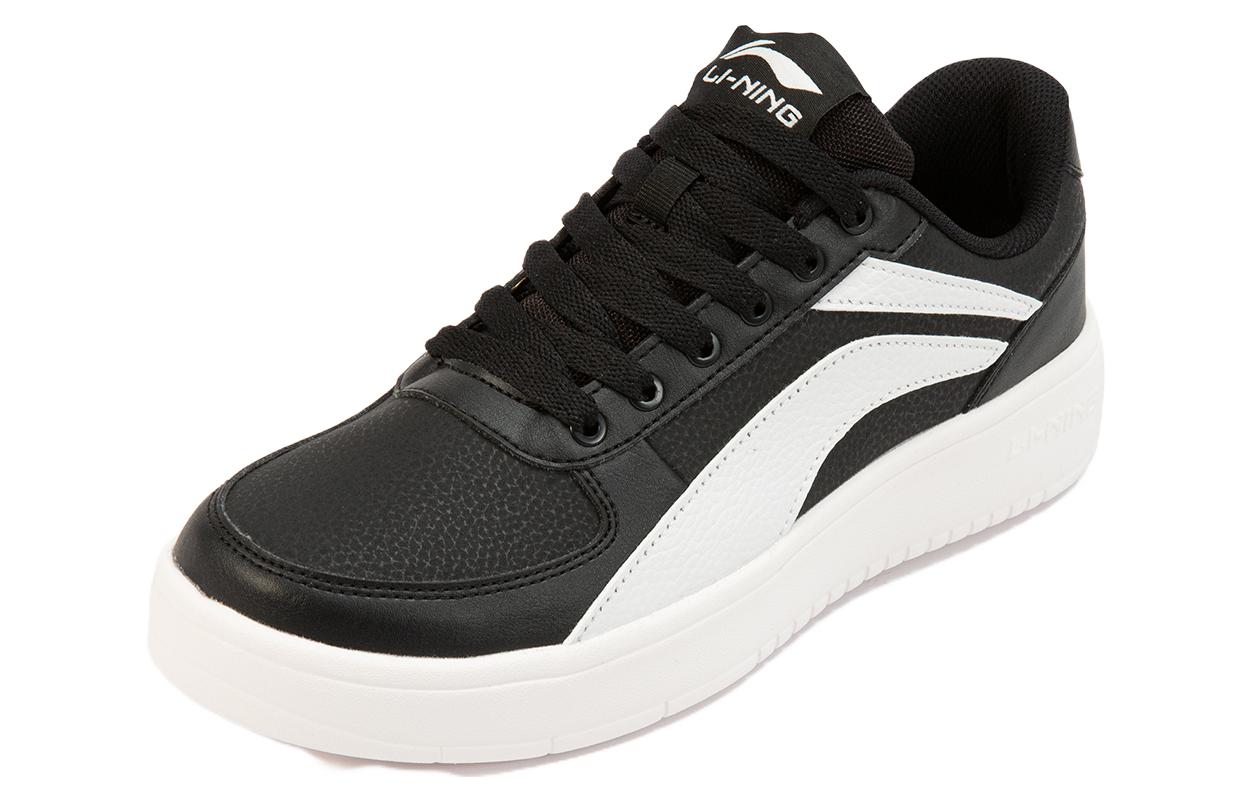 (WMNS) Li-Ning Classic Skateboarding 'Black White' AGCR470-5