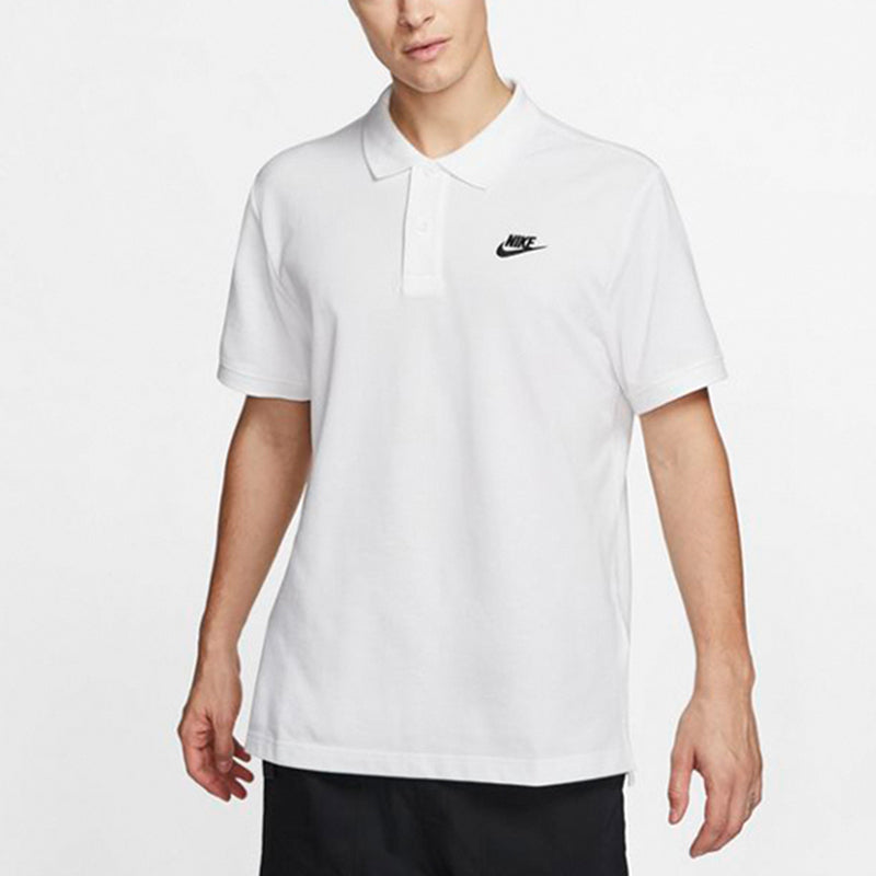 Nike Casual Sports lapel Short Sleeve Polo Shirt White CJ4456-100