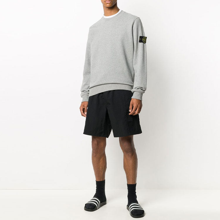 Men's STONE ISLAND Sleeve Round Neck Pink Gray 731563020-V0M64