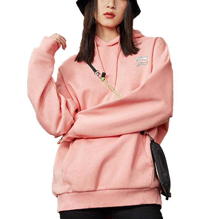 Li-Ning Sports Fashion Series Loose Pullover Unisex Pink AWDQB38-6